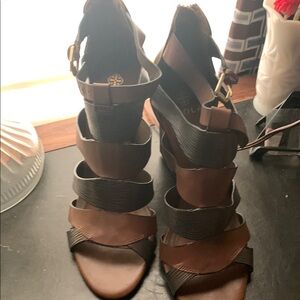 Stylish Brown and Black Women's Sandals